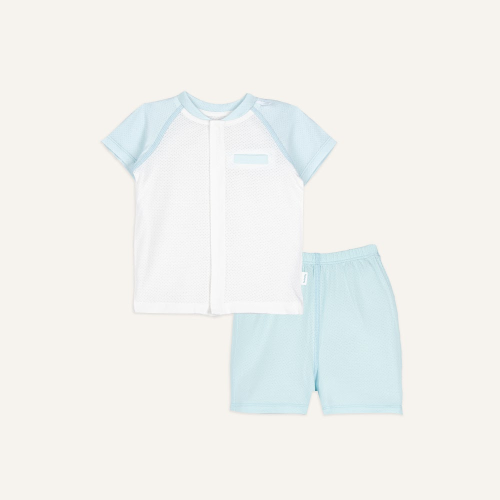 Bộ ngắn tay cài giữa, cổ tàu   - BMD130200