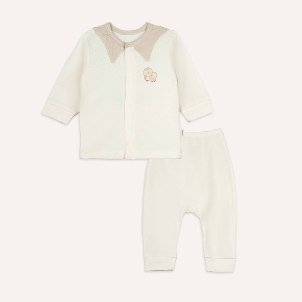  Bộ dài tay cài chéo Bé gái Pyjamas   - BSR1108BG 