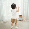 Bộ sát nách cổ tròn Little Sunshine - IBC1404LS