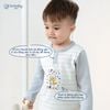 Bộ dài tay cổ trụ  nỉ bông in khủng long nhỏ - ICT110300