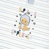 Bộ dài tay cổ trụ  nỉ bông in khủng long nhỏ - ICT110300