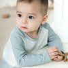 Bộ dài tay cài vai logo Bubaby - IVS110128