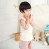 Bộ ngắn tay cổ tròn bèo vai   - IVS130400