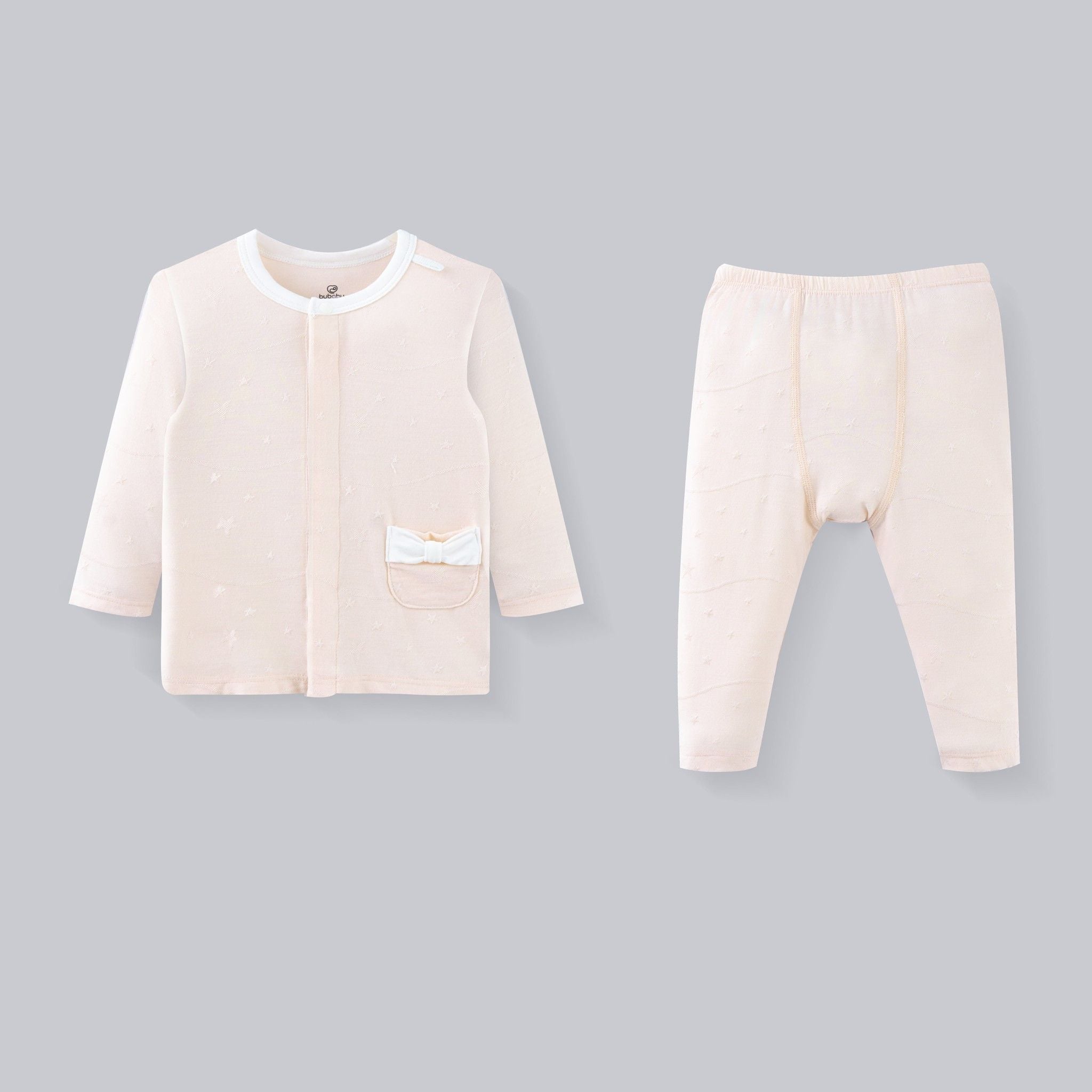 Bộ dài tay cài thẳng túi nơ Little Star - SBB110201