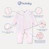 Body dài tay cài giữa bèo cổ   - SBB2102BC