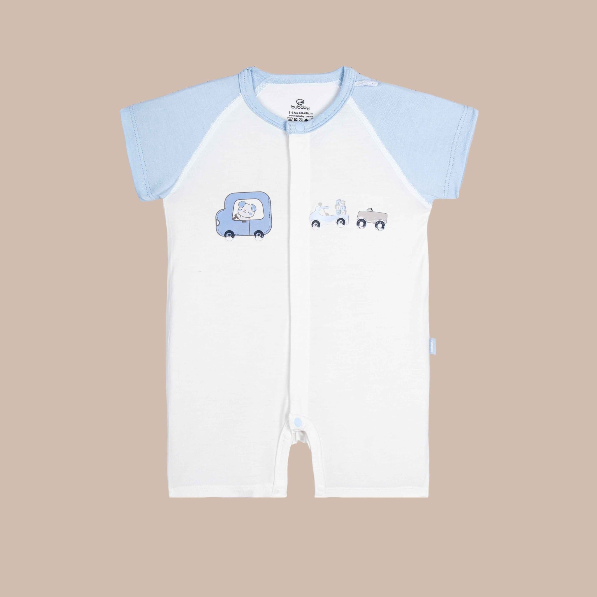 Body đùi ngắn tay cài giữa Little Car - SBB230200