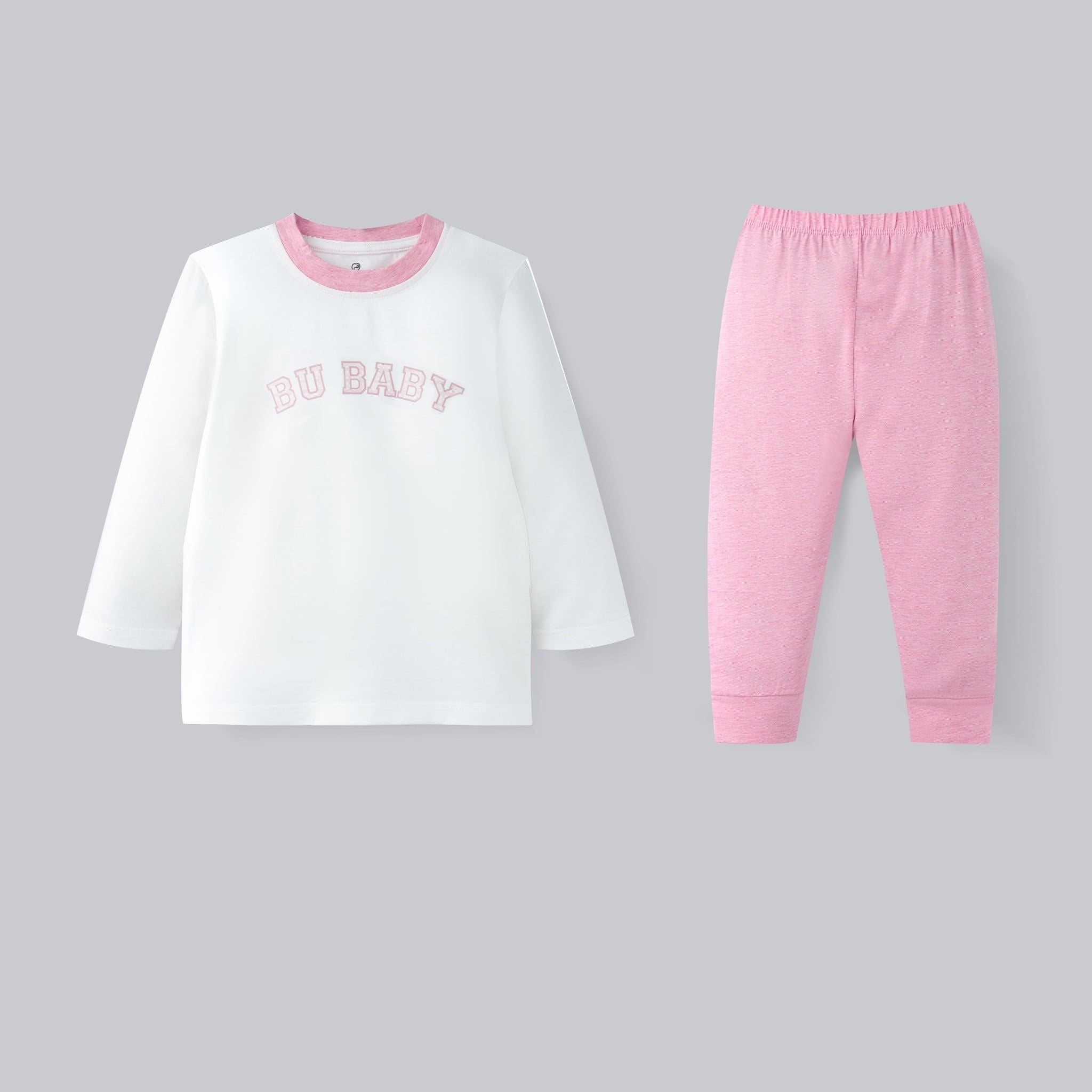 Bộ dài tay cổ tròn logo Bubaby - SBC110428