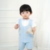 Bộ ngắn tay cài giữa phối đáp cổ - SBB130234