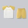 Bộ ngắn tay cổ tròn logo Bu Baby - SBC130401