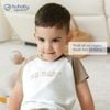 Bộ ngắn tay cổ tròn logo Bu Baby - SBC130401