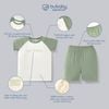 Bộ ngắn tay cổ tròn logo Bu Baby - SBC130401