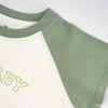 Bộ ngắn tay cổ tròn logo Bu Baby - SBC130401