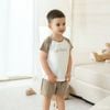 Bộ ngắn tay cổ tròn logo Bu Baby - SBC130401
