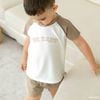 Bộ ngắn tay cổ tròn logo Bu Baby - SBC130401