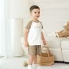 Bộ ngắn tay cổ tròn logo Bu Baby - SBC130401