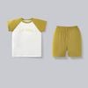 Bộ ngắn tay cổ tròn logo Bu Baby - SBC130401