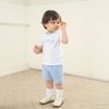 Bộ ngắn tay bé trai logo Bu Baby - SBC133228