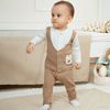 Bộ dài tay cài thẳng Giả vest Jacquard - SCT1102VE