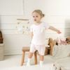 Bộ ngắn tay cổ tròn  nơ ngực bé gái - SVS1304BG