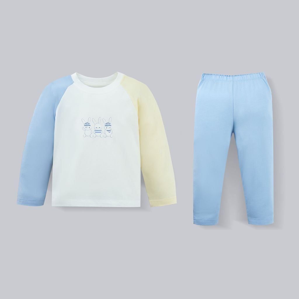 Bộ dài tay cổ tròn thỏ Tinny Bunny - SBC110438