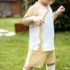 Bộ ngắn tay cài chéo Túi ngực Tinny Bunny - SVS1308TN