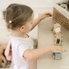 Bộ ngắn tay cổ tròn  nơ ngực bé gái - SVS1304BG