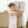 Bộ ngắn tay cổ tròn  nơ ngực bé gái - SVS1304BG