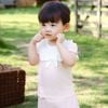 Bộ ngắn tay cài lệch Nơ ngực - KVS130711