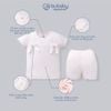 Bộ ngắn tay cổ tròn  nơ ngực bé gái - SVS1304BG