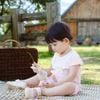 Bộ ngắn tay cài lệch Nơ ngực - KVS130711