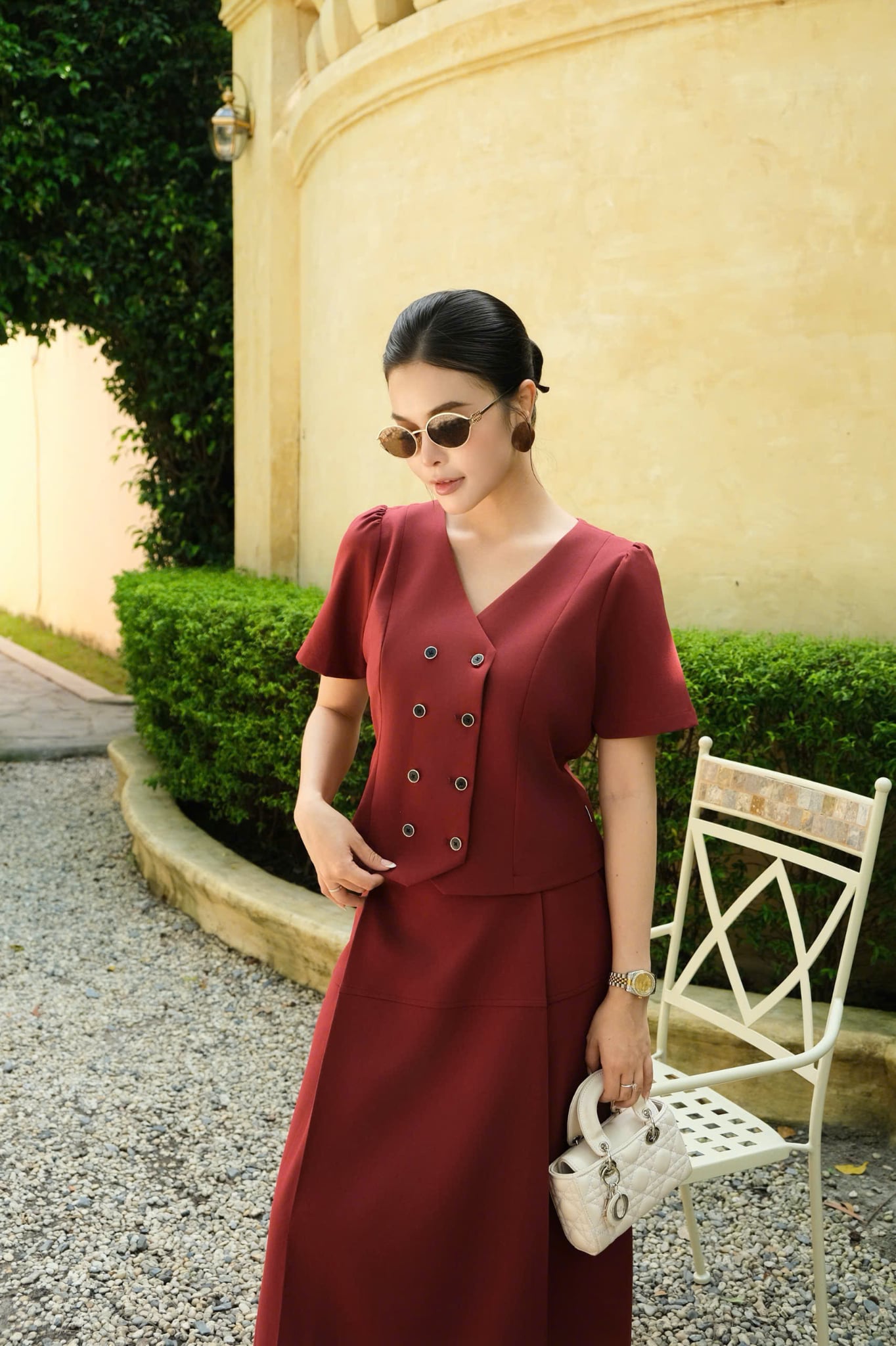 SƠ MI COTON TUYẾT TIM ĐẮP ĐẬU ĐỎ