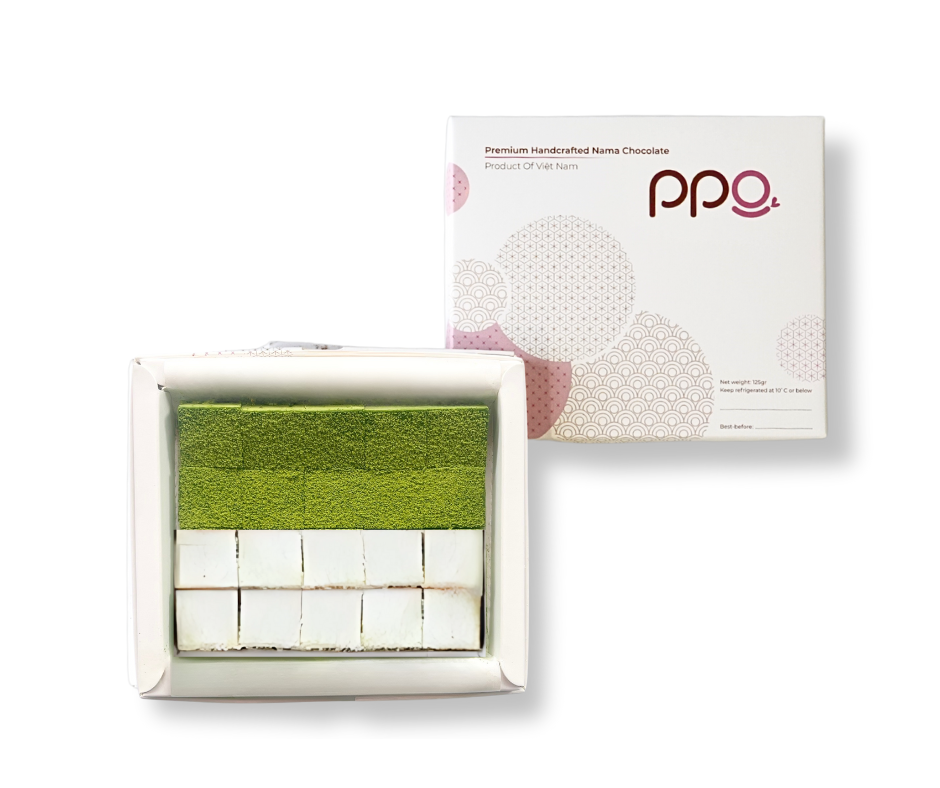  Dừa mix Matcha Nama Chocolate - Socola Tươi vị  PPG Chocolate 