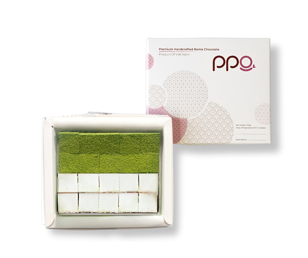  Dừa mix Matcha Nama Chocolate - Socola Tươi vị  PPG Chocolate 