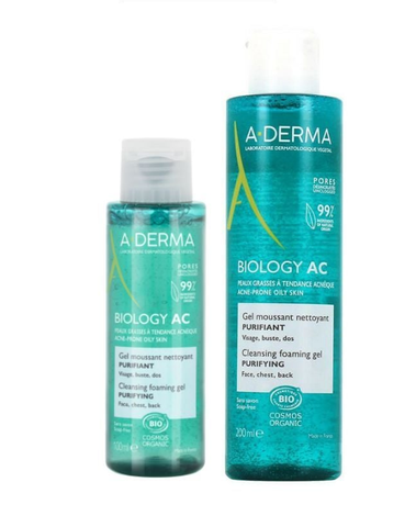 Gel rửa mặt dịu nhẹ cho da nhờn mụn BIOLOGY AC PURIFYING CLEANSING FOAM GEL AD09