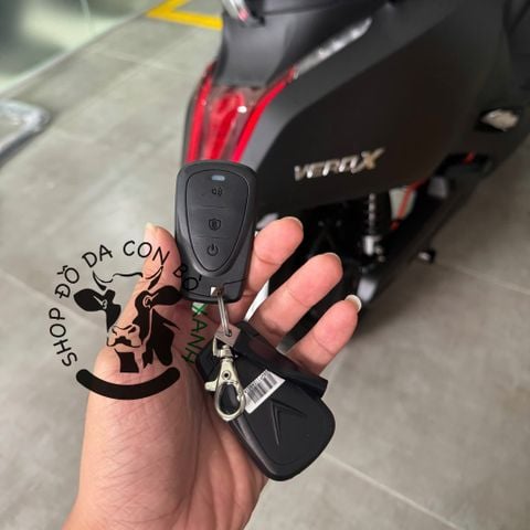  Bao da chìa khoá Xe điện Vinfast Vero X, Viper, VeroX handmade da thật 