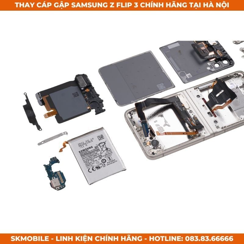 Sửa Cáp Gập Samsung Z Flip 3 Sập Nguồn, Mất Loa | Lấy Ngay 60p