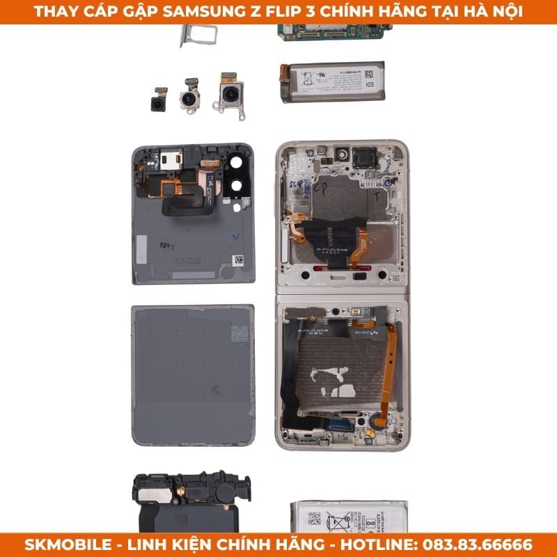Sửa Cáp Gập Samsung Z Flip 3 Sập Nguồn, Mất Loa | Lấy Ngay 60p