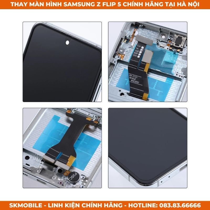 Thay Màn Hình Samsung Z Flip 5 Chính Hãng (Service Pack) | Giá Tốt 2026