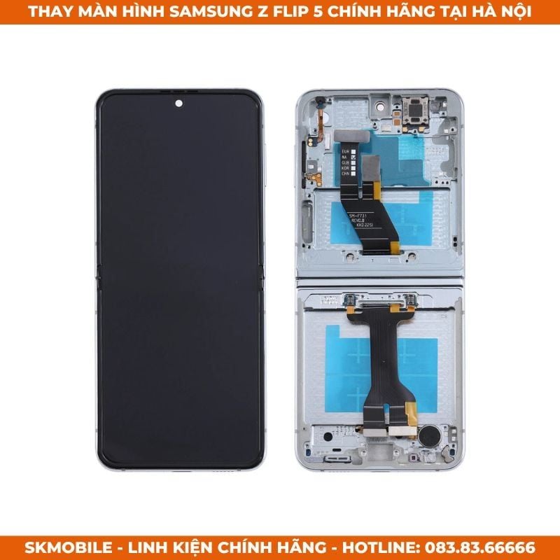 Thay Màn Hình Samsung Z Flip 5 Chính Hãng (Service Pack) | Giá Tốt 2026