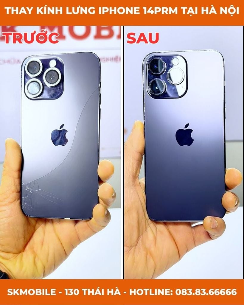 Bảng Giá Thay Kính Lưng iPhone Tổng Hợp (17/16/15...8 Plus) | Update 2026