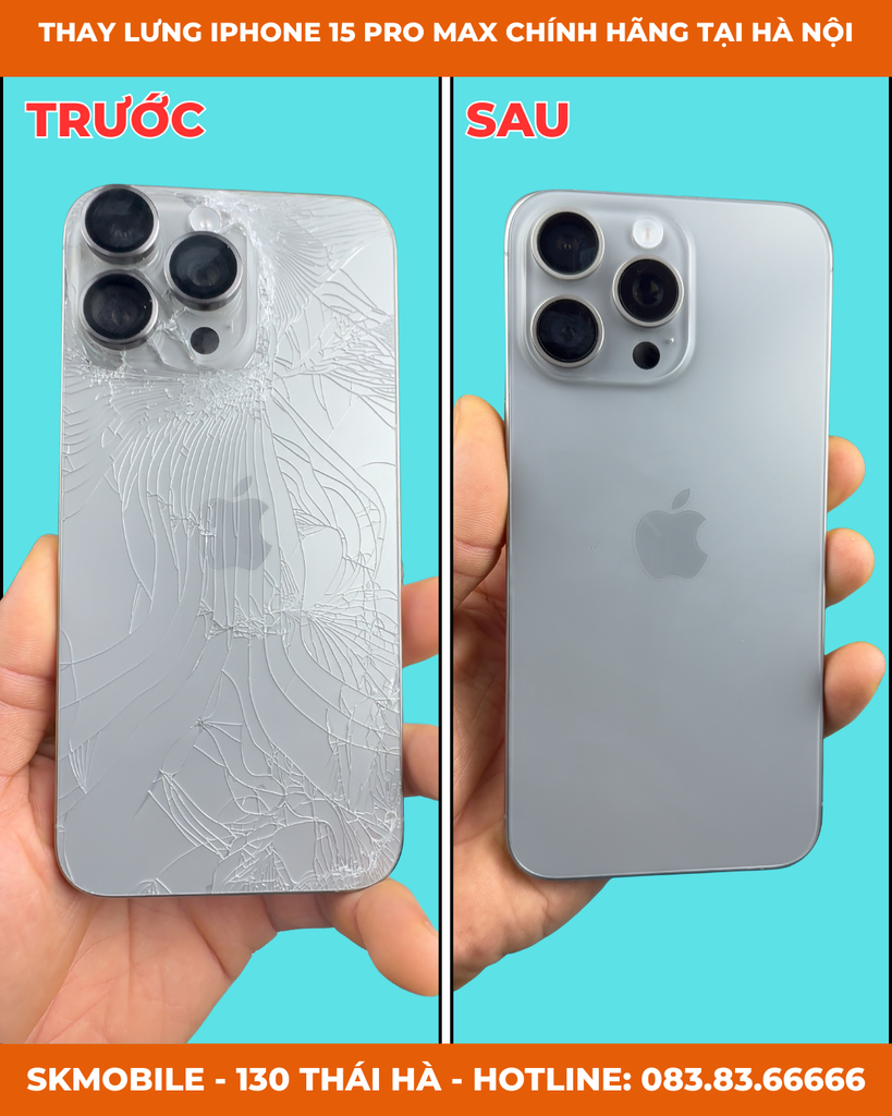 Bảng Giá Thay Kính Lưng iPhone Tổng Hợp (17/16/15...8 Plus) | Update 2026