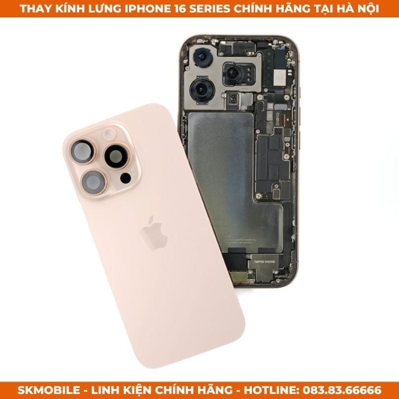 Thay Kính Lưng iPhone 16 Pro Max/Pro/Plus | Bảo Hành Cả Rơi Vỡ