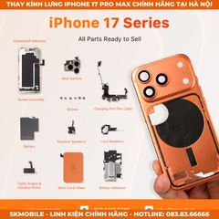 Thay Kính Lưng iPhone 17 Pro Max/Pro/Air | Bảo Hành Rơi Vỡ - Không Tháo Máy