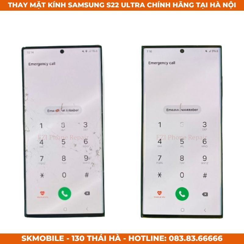 Thay Mặt Kính Samsung S21, S22 Ultra, Plus Chính Hãng | Không Tháo Máy