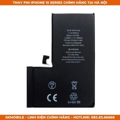 Thay Pin iPhone 15 Pro Max/Plus/Pro | Pin Zin Bóc Máy & Chuẩn Hãng