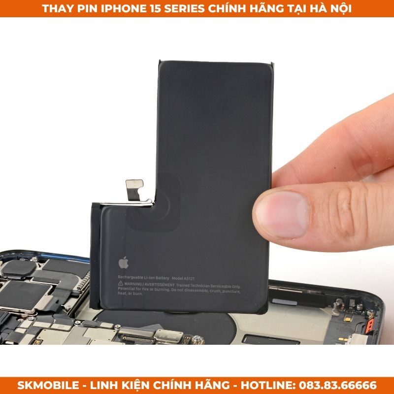 Thay Pin iPhone 15 Pro Max/Plus/Pro | Pin Zin Bóc Máy & Chuẩn Hãng