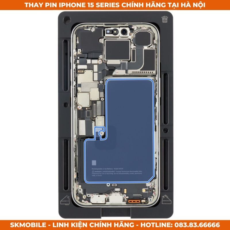 Thay Pin iPhone 15 Pro Max/Plus/Pro | Pin Zin Bóc Máy & Chuẩn Hãng