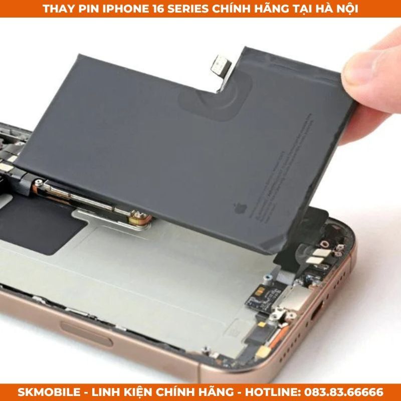 Thay Pin iPhone 16 Pro Max/Pro/Plus | Pin Bóc Máy & Chuẩn Hãng
