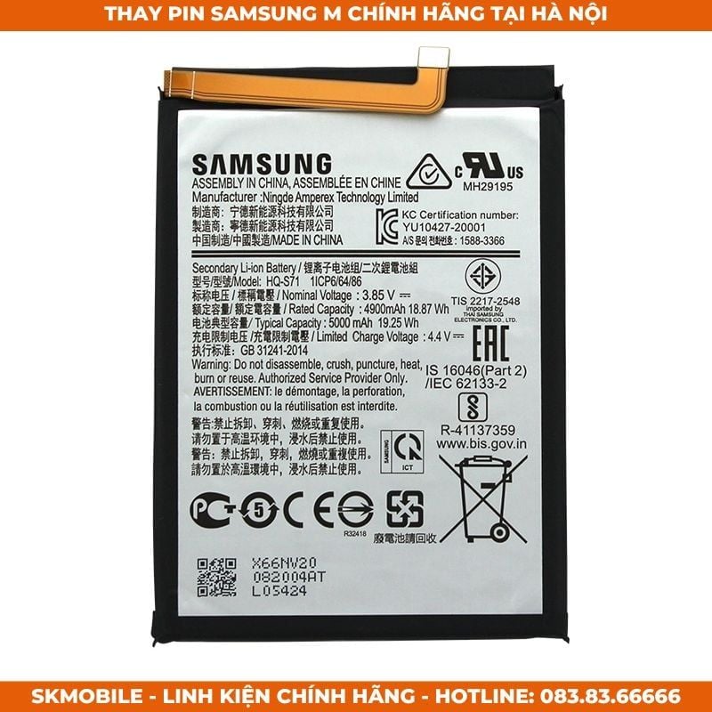 Thay Pin Samsung M01 - M16 Chính Hãng | Giá Sinh Viên 2026