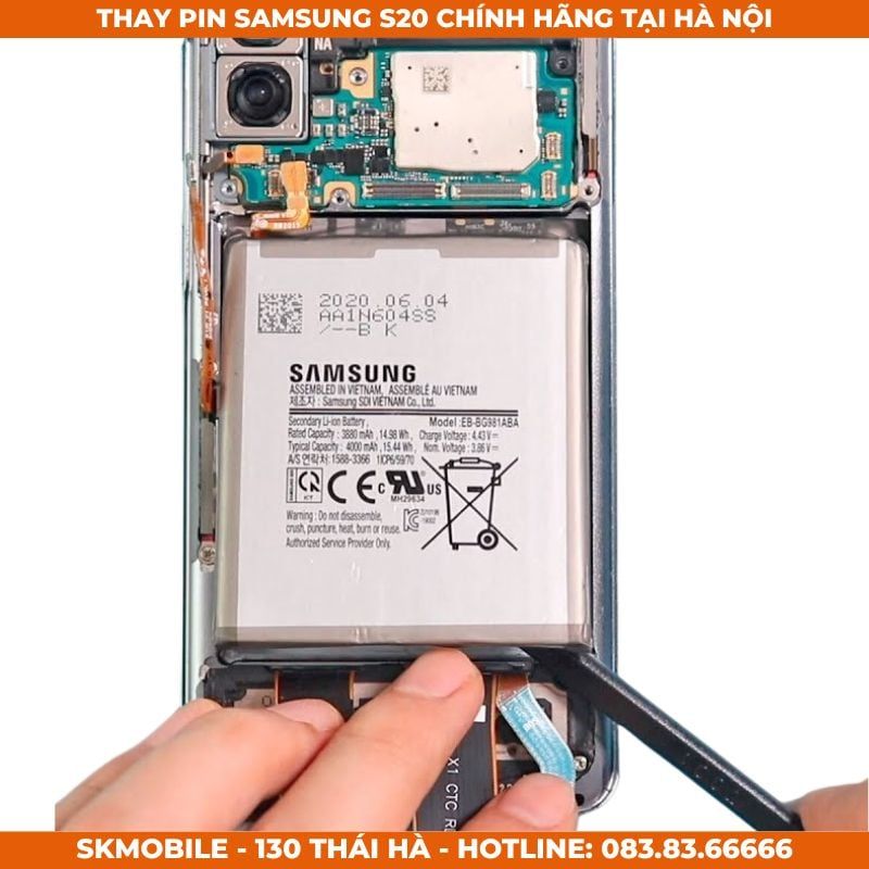 Thay Pin Samsung S20, S20 Ultra, FE Chính Hãng | BH Cả Phồng Pin 12 Tháng